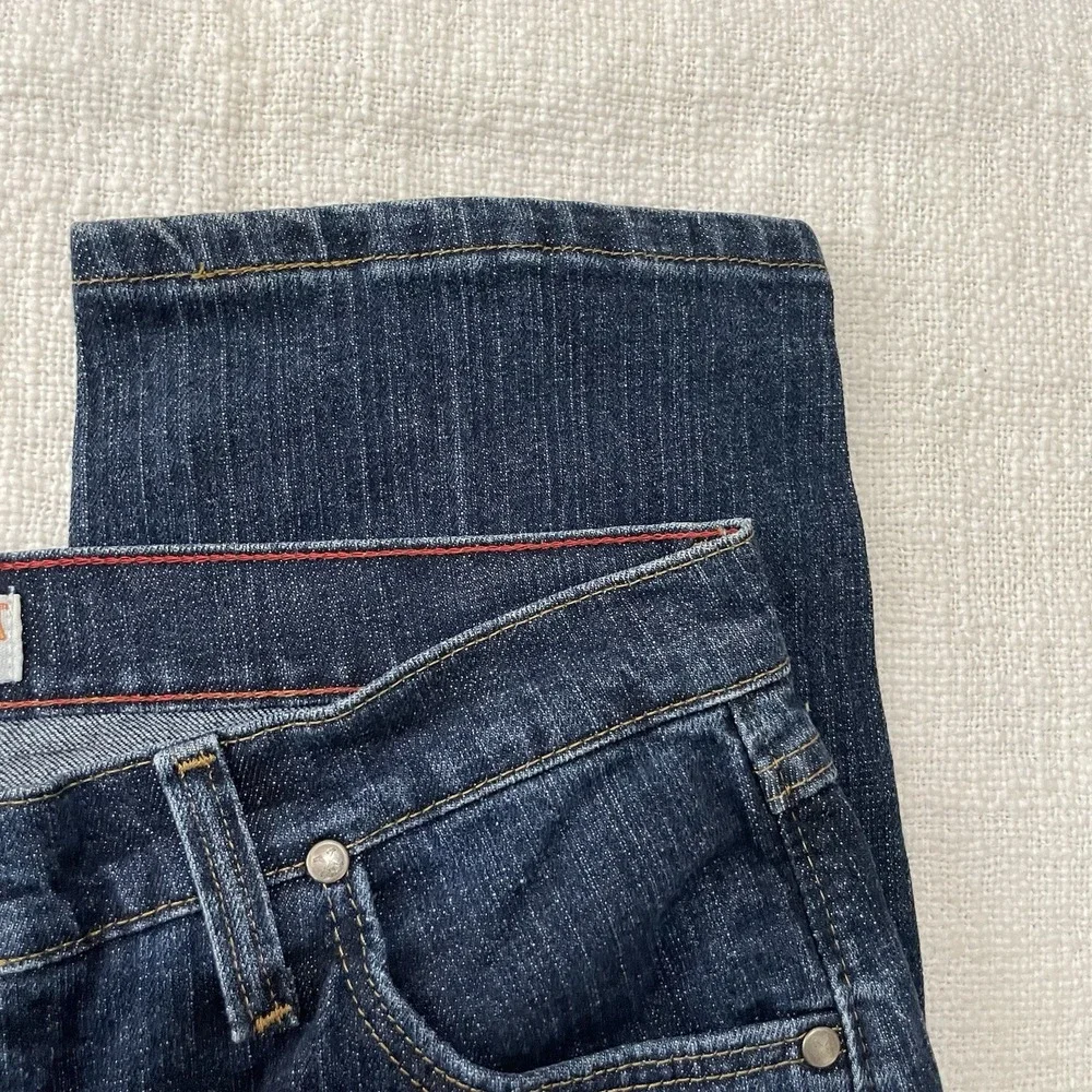 Wrangler Jeans Womens 11/12 32 Tulsa Rise Slim‎ Fit Dark Wash Stretch Denim